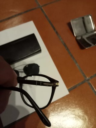 Occhiali da vista Persol neri e argento