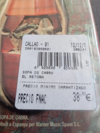 Cds edición Especial Sopa de Cabra: El Retorn