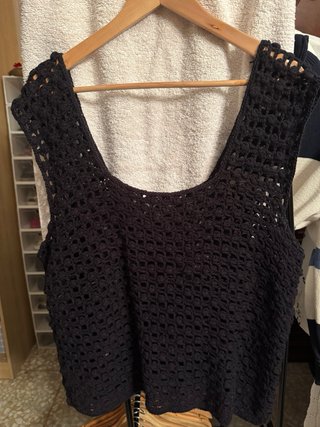 Top Crochet Blanco Talla Única