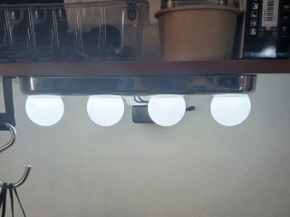 Lámpara Espejo Maquillaje 4 Luces Ventosas