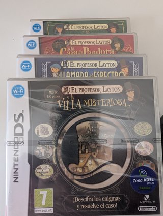 Profesor Layton Nintendo DS FULL SET – Precintados