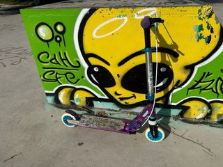 Patinete Oxelo Mid5 Morado Ajustable