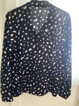 Camisa Sweet Miss Estampado Negro Blanco Talla L