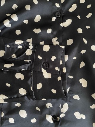 Camisa Sweet Miss Estampado Negro Blanco Talla L