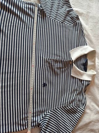 Polo Brooks Brothers Rayas Azul Marino Talla XL