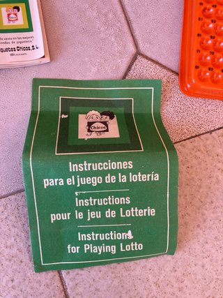 Antigua Loteria Bingo Chicos Bombo Metalizado