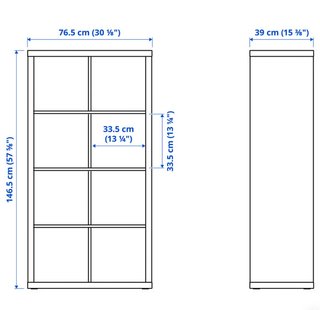 Mueble TV y Estantería KALLAX Madera