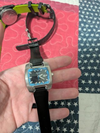 Reloj  Duward Aquastar Negro y Azul