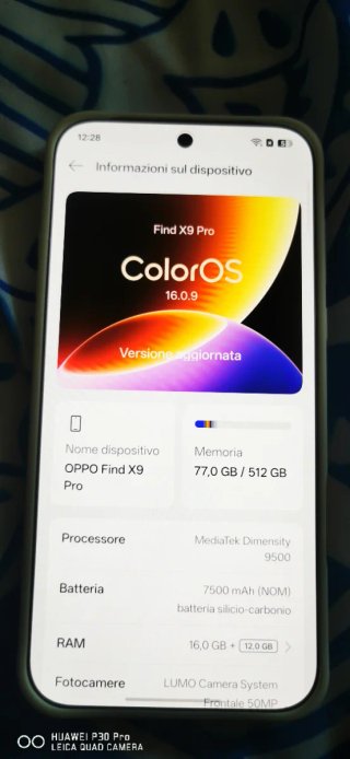Oppo Find X9 Pro 16/512GB - Come Nuovo
