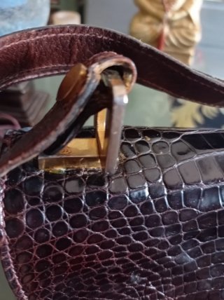 Bolso Loewe Piel Cocodrilo Auténtico