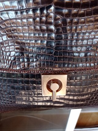 Bolso Loewe Piel Cocodrilo Auténtico