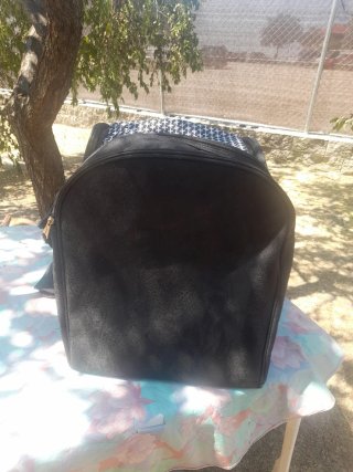 Transportín Perro/Gato Vorwerk Negro/Blanco