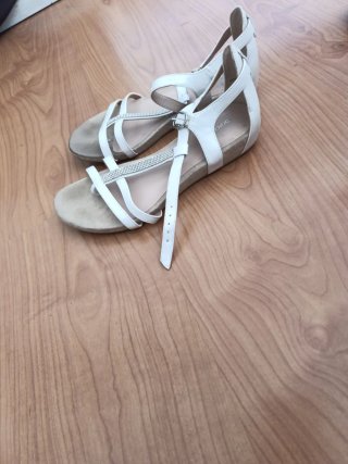 Sandalias blancas vestir mujer