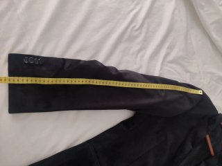 Chaqueta de vestir hombre negra terciopelo.