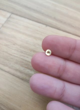 Pendientes Oro 18 Kts Bolita