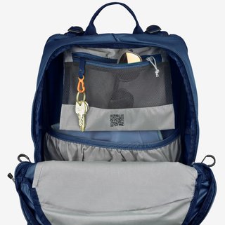 Mochila senderismo o campamentos 30L azules
