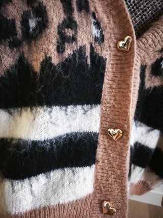 Chaqueta francesa animal print