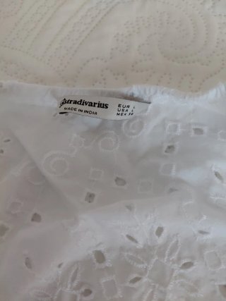 Camiseta Ibicenca Asimétrica Blanca L