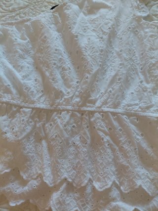 Camiseta Ibicenca Asimétrica Blanca L
