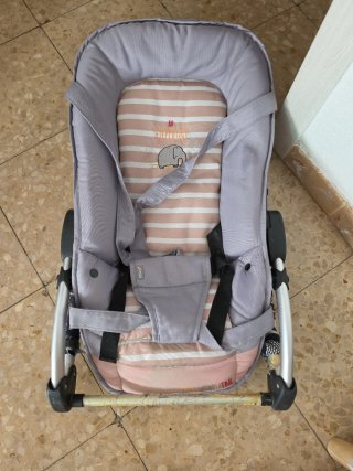 Hamaca bebé con estampado de elefante