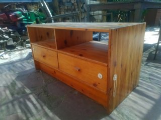 Mueble TV madera maciza