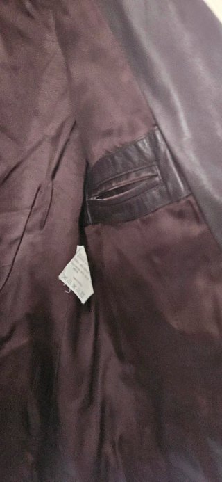 Chaqueta de cuero 3/4 Talla 46 Negra