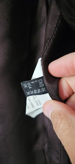 Chaqueta de cuero 3/4 Talla 46 Negra