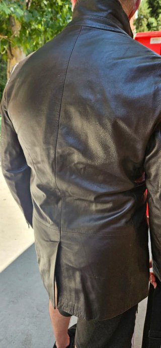 Chaqueta de cuero 3/4 Talla 46 Negra