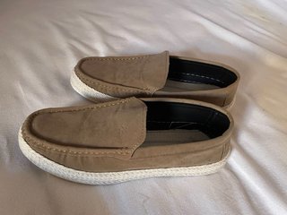 Zapatos mocasines beige/marrón
