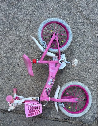 Bicicleta infantil rosa Minnie Mouse