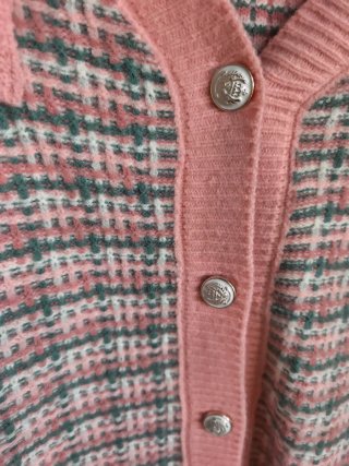 Chaqueta Moda Impresion Rosa y Verde Talla M/L