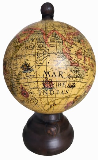 Globo Terráqueo Antiguo Vintage