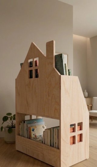 Scaffale Montessori per Bambini 2 in 1 Libreria Nuovo
