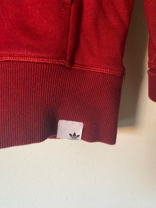 Sudadera Adidas Granate con Capucha