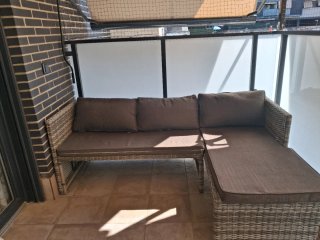 Conjunto jardín resina 6 plazas con mesa