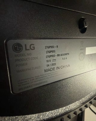 LG UltraGear 27GP950-B 27” NANO IPS 4k con falla
