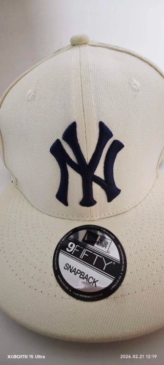 Cappello New Era Beige NY Snapback