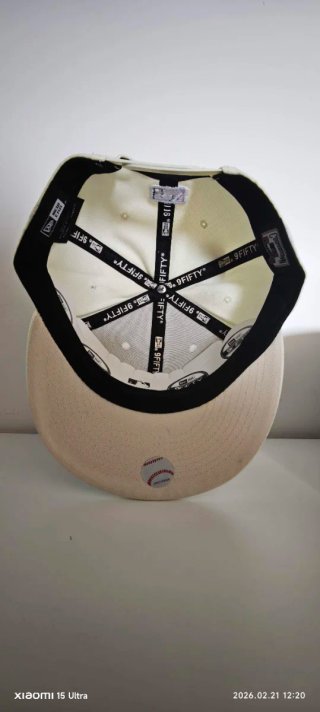 Cappello New Era Beige NY Snapback