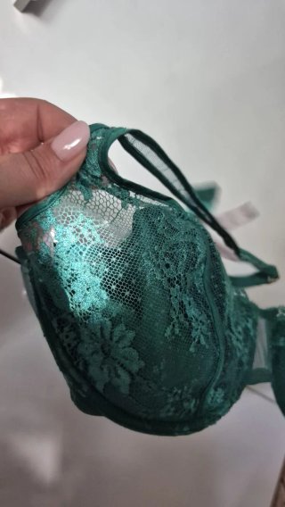 Reggiseno verde pizzo