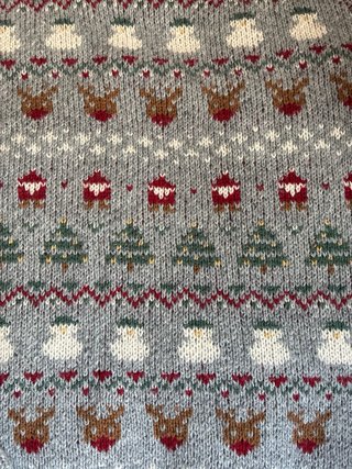 Jersey Navidad Reindeer & Trees Talla S