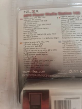 Reproductor MP4 Nilox Media Station 100