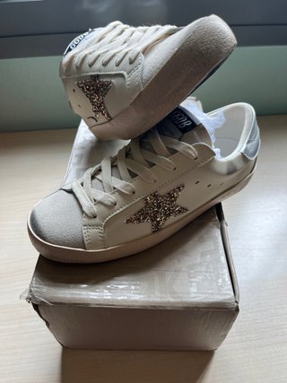Zapatillas Golden Goose Beige/Plata