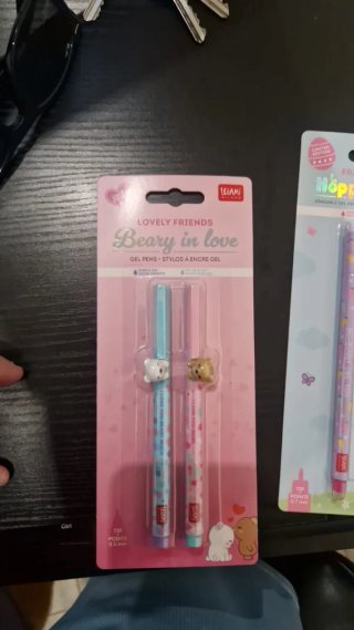 Set 2 Penne Gel Legami Beary in Love