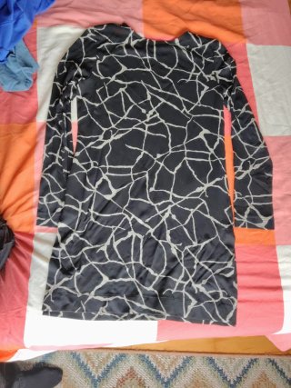 Vestido manga larga estampado