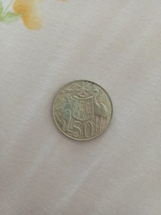 Moneda Australia 1966 Isabel II.  Plata 800