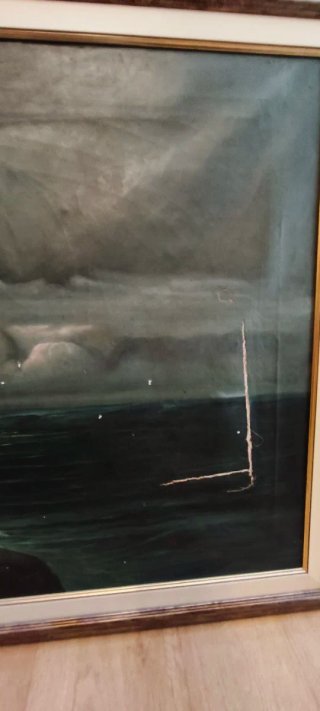 Cuadro María Romero Paisaje Marino 1903