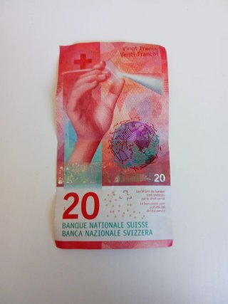 Billete 20 Francos Suizos Coleccionable