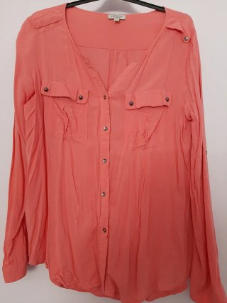 Camisa Cortefiel Talla L Naranja