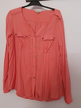 Camisa Cortefiel Talla L Naranja