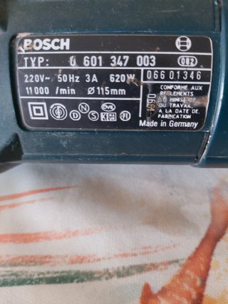 Amoladora Bosch GWS 500W (Made in Germany) + Llave